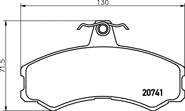 Brake Pad Set, disc brake (T1712)