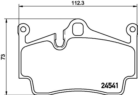 Brake Pad Set, disc brake (T1698)