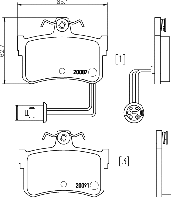 Brake Pad Set, disc brake