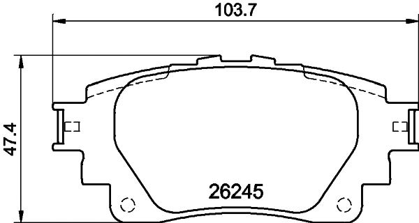 Brake Pad Set, disc brake (T2907)