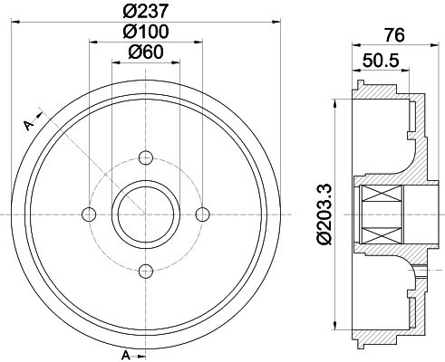 Brake Drum (61323)