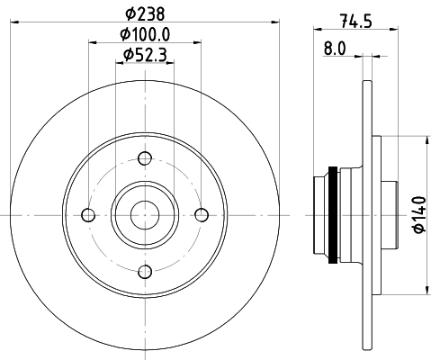 Brake Disc (55421)