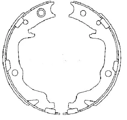 Brake Shoe Set, parking brake (H1738)
