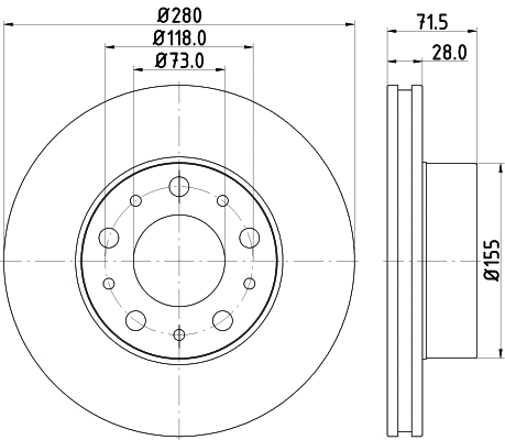 Brake Disc (55750)