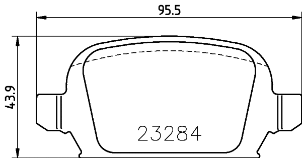 Brake Pad Set, disc brake (T5143)