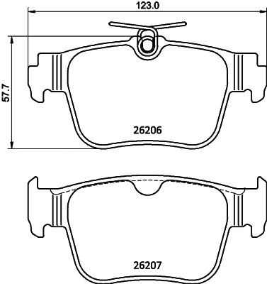 Brake Pad Set, disc brake (T2903)