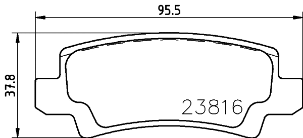 Brake Pad Set, disc brake (T1398)