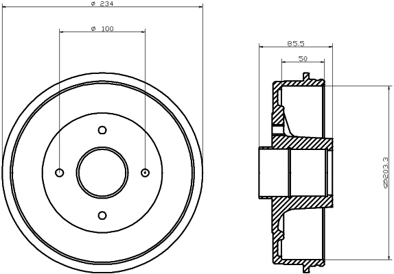 Brake Drum (61195)