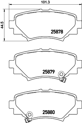 Brake Pad Set, disc brake (T2317)