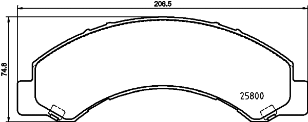 Brake Pad Set, disc brake (C6031)