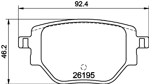 Brake Pad Set, disc brake (T2861)