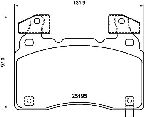 Brake Pad Set, disc brake (T2817)
