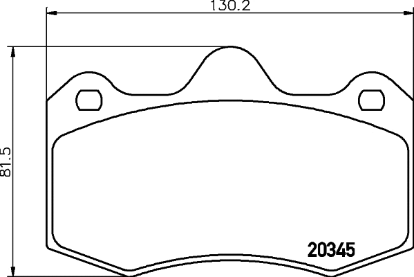 Brake Pad Set, disc brake (T1809)