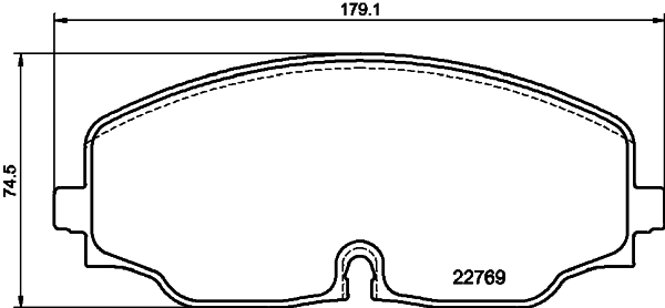 Brake Pad Set, disc brake (T2794)
