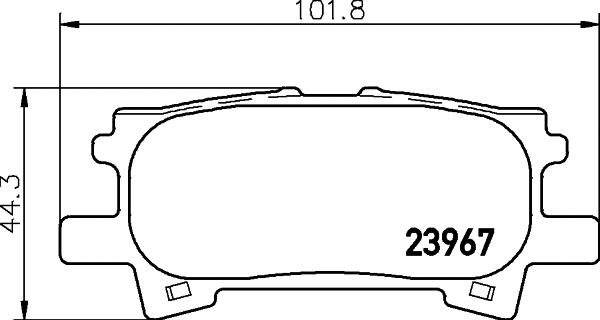Brake Pad Set, disc brake (T1379)