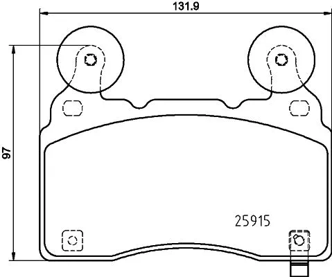 Brake Pad Set, disc brake (T2765)
