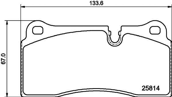 Brake Pad Set, disc brake (T2824)
