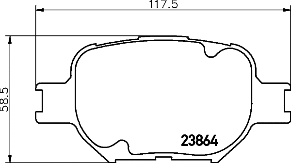 Brake Pad Set, disc brake (T1330)