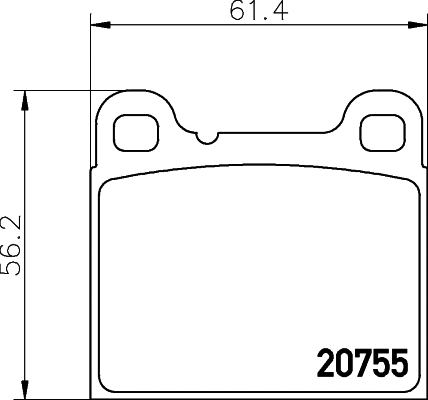 Brake Pad Set, disc brake (T1184)