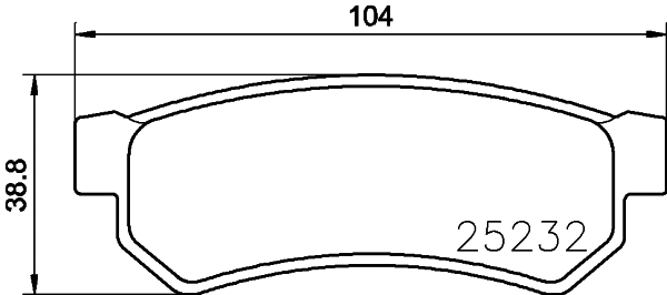 Brake Pad Set, disc brake (T2098)