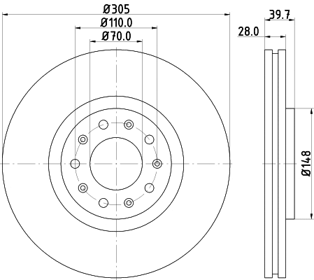 Brake Disc (55208)