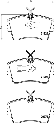 Brake Pad Set, disc brake (T5041)