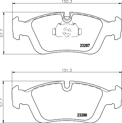 Brake Pad Set, disc brake (T1177)