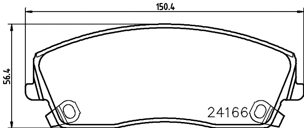 Brake Pad Set, disc brake (T1504)