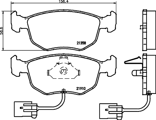 Brake Pad Set, disc brake (T1105)