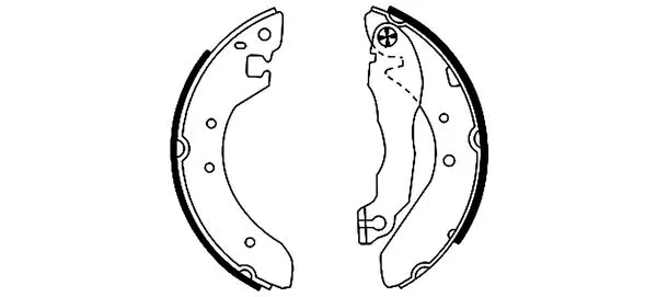 Brake Shoe Set (H8255)