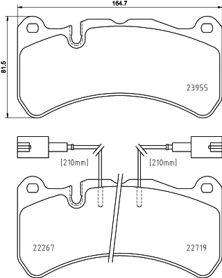 Brake Pad Set, disc brake (T2690)
