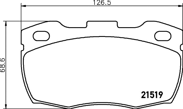 Brake Pad Set, disc brake (T0084)