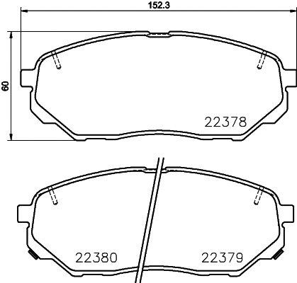 Brake Pad Set, disc brake (T2471)