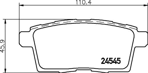 Brake Pad Set, disc brake (T1692)