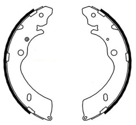 Brake Shoe Set (H1861)