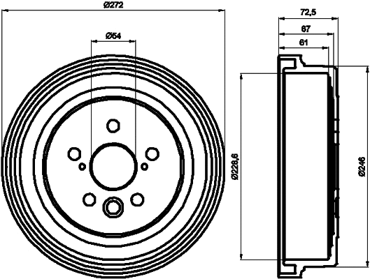 Brake Drum (60416)