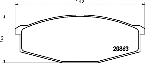Brake Pad Set, disc brake (T0859)