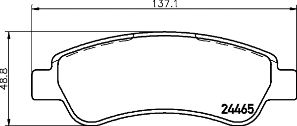 Brake Pad Set, disc brake (T1655)