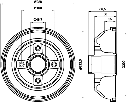 Brake Drum (61241)