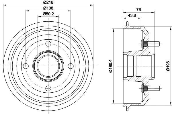 Brake Drum (62909)