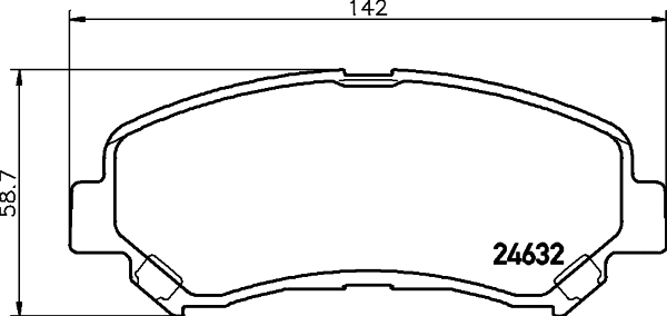 Brake Pad Set, disc brake (T1751)