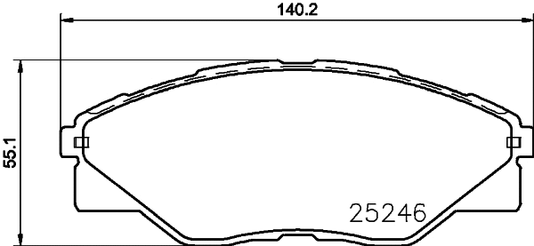Brake Pad Set, disc brake (T2178)