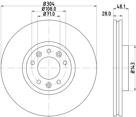 Brake Disc (55323)