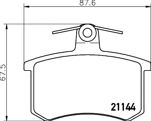 Brake Pad Set, disc brake (T5056)