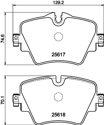 Brake Pad Set, disc brake (T4227)