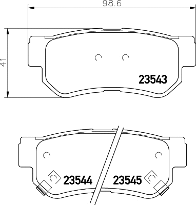 Brake Pad Set, disc brake (T1305)