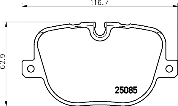 Brake Pad Set, disc brake (T1996)