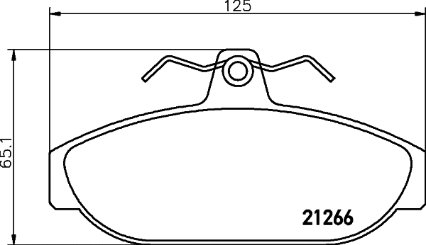 Brake Pad Set, disc brake (T5024)