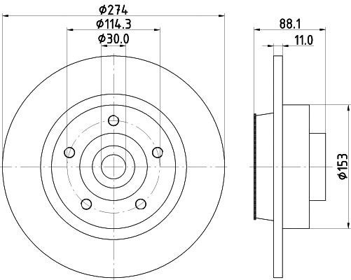 Brake Disc (55326)