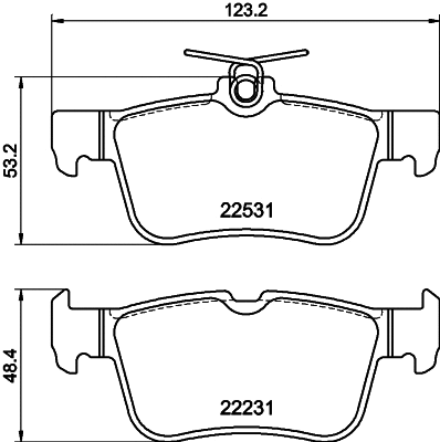 Brake Pad Set, disc brake (T2929)